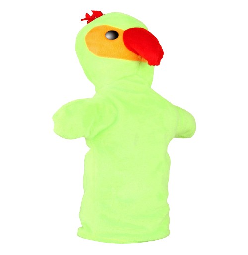 Parrot Hand Puppet Plush Green